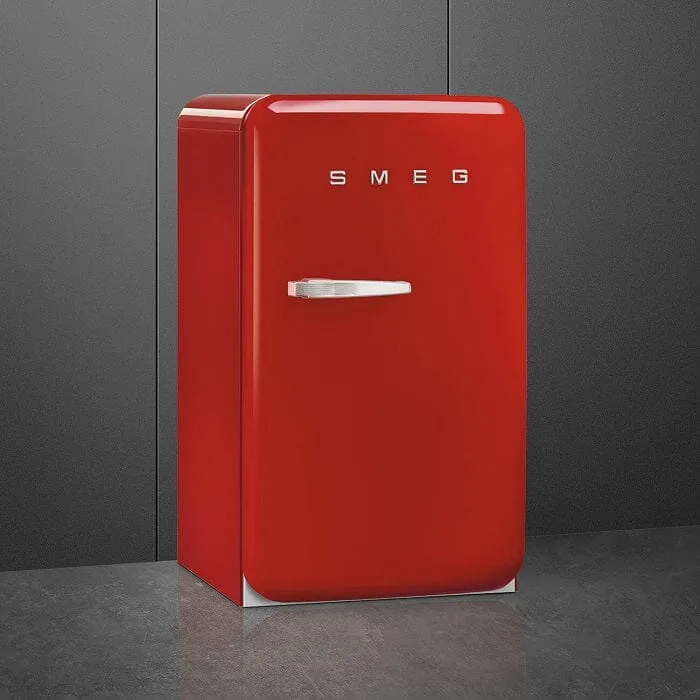 Smeg FAB10HRRD5 Free Standing Refrigerator One Door 50's Style Aesthetic