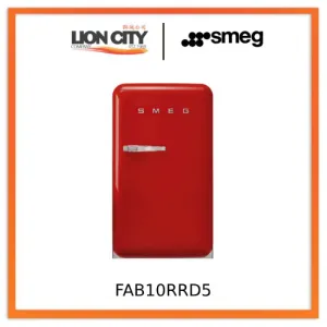 Smeg FAB10RRD5/RPK5/RPG5/RPB5/RWH5/RCR5/RBL5 135L Bar Fridge