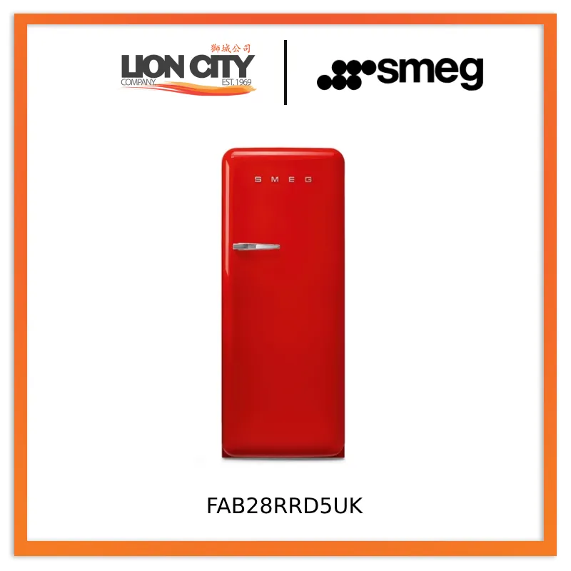 Smeg FAB28RCR5UK/RBL5UK/RPB5UK/RRD5UK/RWH5UK Refrigerator 50's Style
