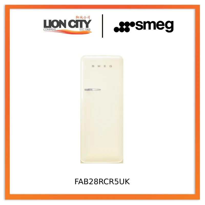 Smeg FAB28RCR5UK/RBL5UK/RPB5UK/RRD5UK/RWH5UK Refrigerator 50's Style