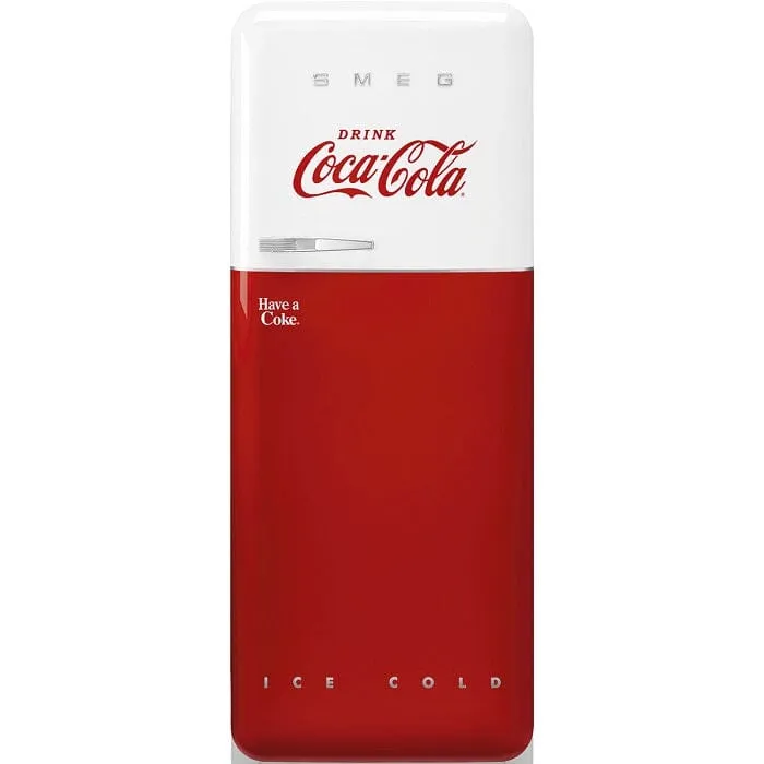 Smeg FAB28RDCC5 Free Standing Refrigerator One Door, Decorated / Special 50's Style Aesthetic