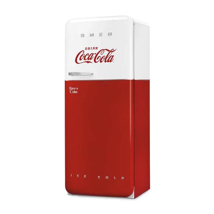 Smeg FAB28RDCC5 Free Standing Refrigerator One Door, Decorated / Special 50's Style Aesthetic