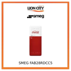 Smeg FAB28RDCC5 Free Standing Refrigerator One Door, Decorated / Special 50's Style Aesthetic