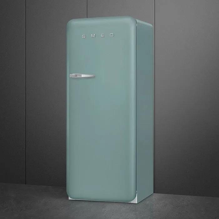 Smeg FAB28RDEG5/RDRB5/RDTP5 Free Standing Refrigerator One Door, Emerald Green 50's Style Aesthetic