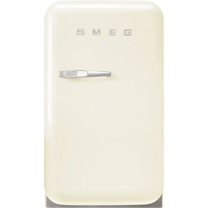 Smeg FAB5RCR5 Free Standing Refrigerator One Door, Cream 50's Style Aesthetic