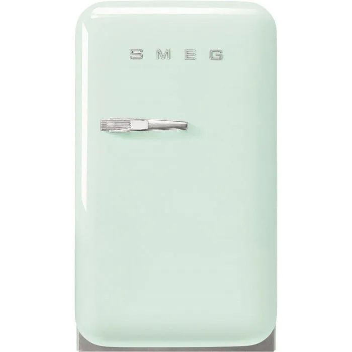 Smeg FAB5RPG5 Free Standing Refrigerator One Door, Pastel Green 50's Style Aesthetic