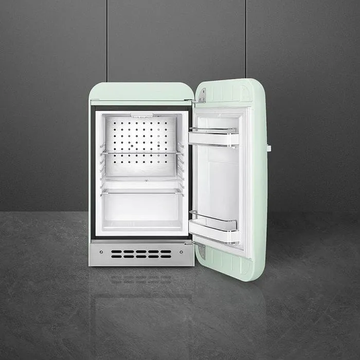 Smeg FAB5RPG5 Free Standing Refrigerator One Door, Pastel Green 50's Style Aesthetic