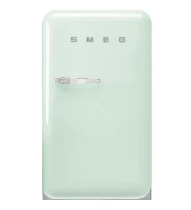 Smeg FAB5RPK5/RCR5/RRD5/RBL5/RWH5/ROR5/RPG5/RPB5 Free Standing Refrigerator One Door, Pink 50's Style Aesthetic
