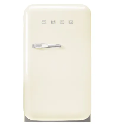 Smeg FAB5RPK5/RCR5/RRD5/RBL5/RWH5/ROR5/RPG5/RPB5 Free Standing Refrigerator One Door, Pink 50's Style Aesthetic