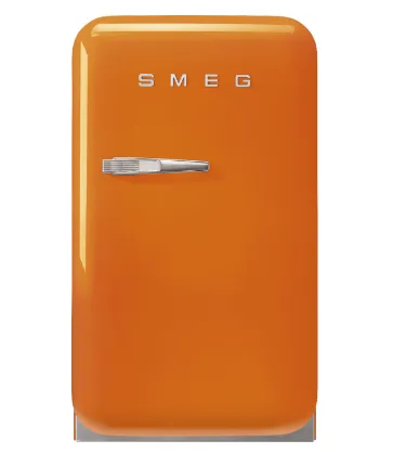 Smeg FAB5RPK5/RCR5/RRD5/RBL5/RWH5/ROR5/RPG5/RPB5 Free Standing Refrigerator One Door, Pink 50's Style Aesthetic