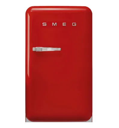 Smeg FAB5RPK5/RCR5/RRD5/RBL5/RWH5/ROR5/RPG5/RPB5 Free Standing Refrigerator One Door, Pink 50's Style Aesthetic