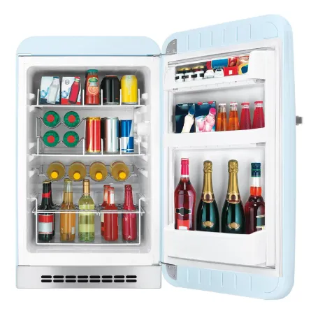 Smeg FAB5RPK5/RCR5/RRD5/RBL5/RWH5/ROR5/RPG5/RPB5 Free Standing Refrigerator One Door, Pink 50's Style Aesthetic