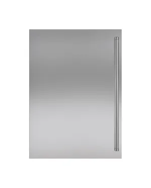 Sub-Zero 7008843 Stainless Steel Dual Flush Inset Door Panel With Pro Handle