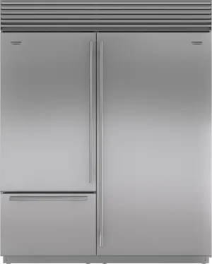 Sub-Zero 7020162 Dual Installation Kit With 66" Pro Louvered Grille - Flush Inset