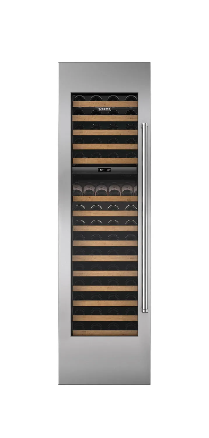 Sub-Zero 7025344 Stainless Steel Wine Storage Door Panel With Pro Handle And 4" Toe Kick - Right Hinge