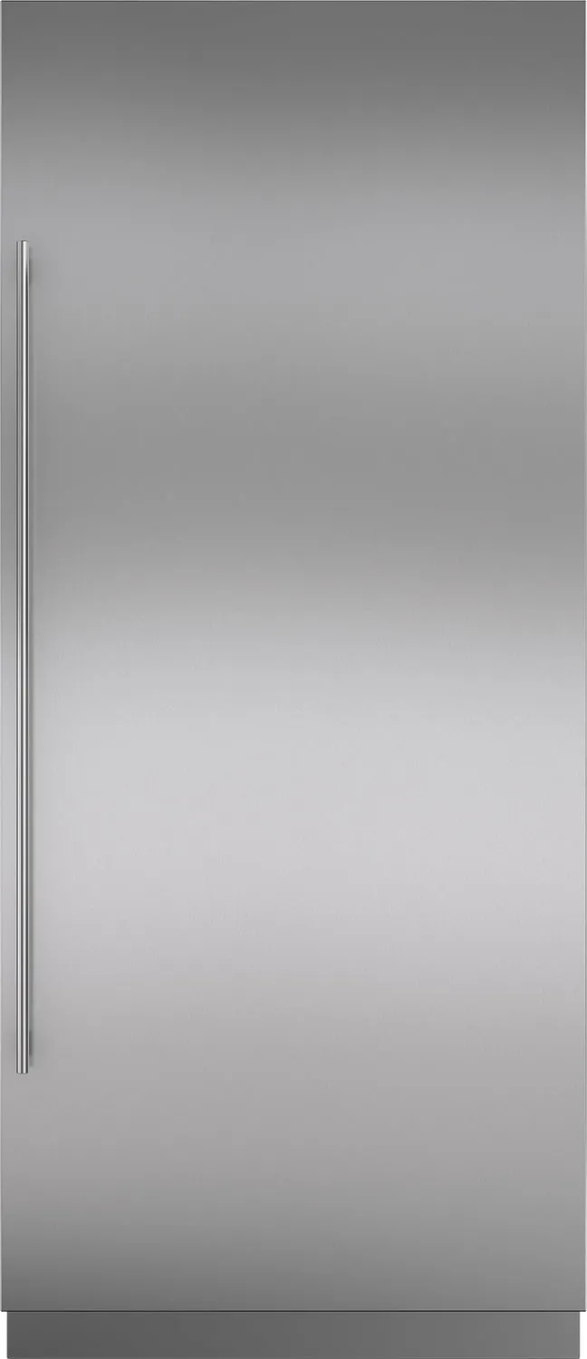Sub-Zero 7025366 Stainless Steel Door Panel With Tubular Handle And 4" Toe Kick - Rh