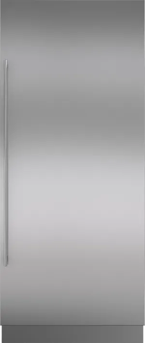 Sub-Zero 7025368 Stainless Steel Door Panel Wtih Tubular Handle And 6" Toe Kick - Rh