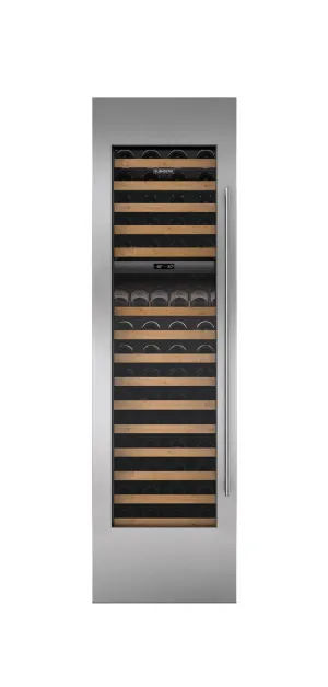Sub-Zero 7025386 Stainless Steel Wine Storage Door Panel With Tubular Handle And 6" Toe Kick - Right Hinge