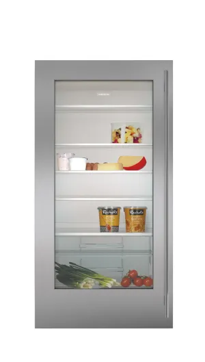 Sub-Zero 7030217 Stainless Steel Flush Inset Door Panel With Tubular Handle - Right Hinge