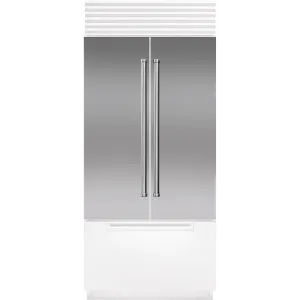 Sub-Zero 9038369 Stainless Steel Flush Inset Door Panel With Pro Handle