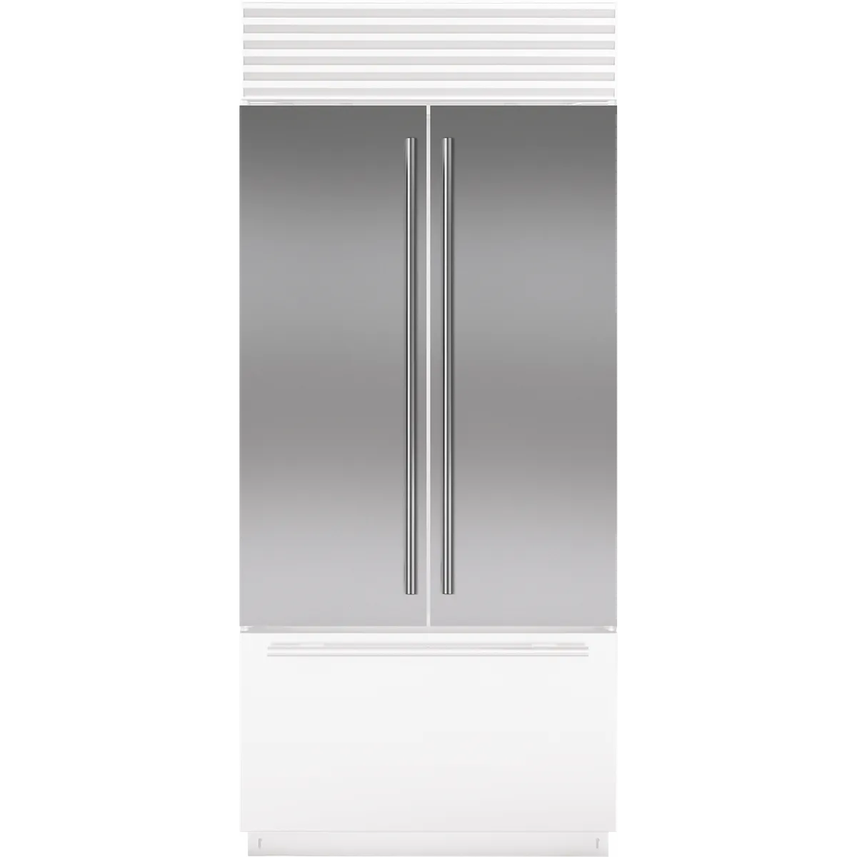 Sub-Zero 9038371 Stainless Steel Flush Inset Door Panel With Tubular Handle