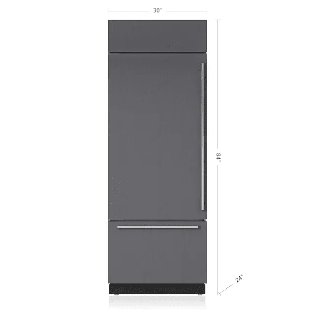 Sub-Zero BI30UORH 30" Classic Over-And-Under Refrigerator/Freezer - Panel Ready
