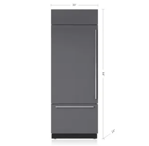 Sub-Zero BI30UORH 30" Classic Over-And-Under Refrigerator/Freezer - Panel Ready