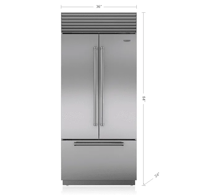Sub-Zero BI36UFDSPH 36" Classic French Door Refrigerator/Freezer