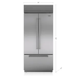 Sub-Zero BI36UFDSPH 36" Classic French Door Refrigerator/Freezer