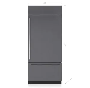 Sub-Zero BI36UIDORH 36" Classic Over-And-Under Refrigerator/Freezer With Internal Dispenser - Panel Ready