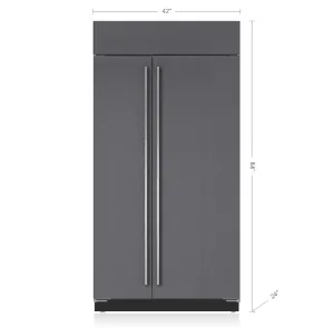 Sub-Zero BI42SIDO 42" Classic Side-By-Side Refrigerator/Freezer With Internal Dispenser - Panel Ready
