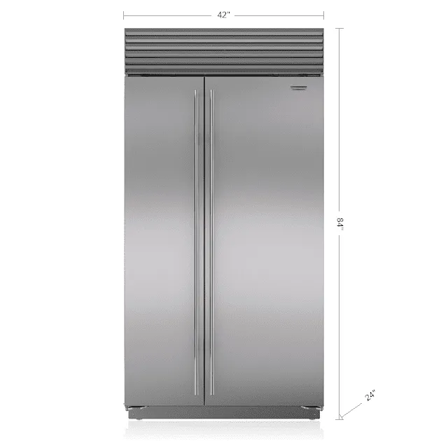 Sub-Zero BI42SIDSPH 42" Classic Side-By-Side Refrigerator/Freezer With Internal Dispenser