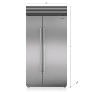 Sub-Zero BI42SSTH 42" Classic Side-By-Side Refrigerator/Freezer