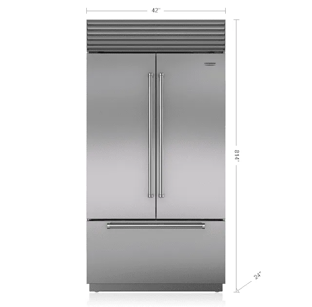 Sub-Zero BI42UFDSPH 42" Classic French Door Refrigerator/Freezer