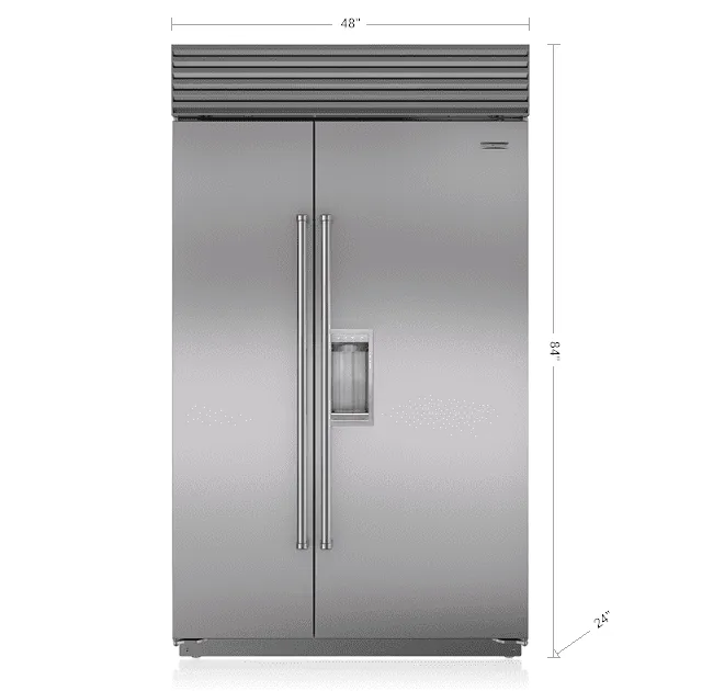 Sub-Zero BI48SDSPH 48" Classic Side-By-Side Refrigerator/Freezer With Dispenser
