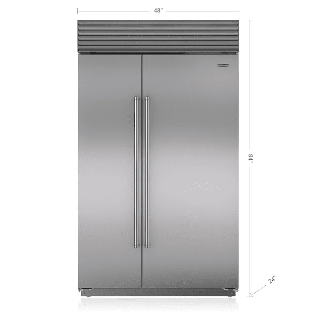 Sub-Zero BI48SIDSPH 48" Classic Side-By-Side Refrigerator/Freezer With Internal Dispenser