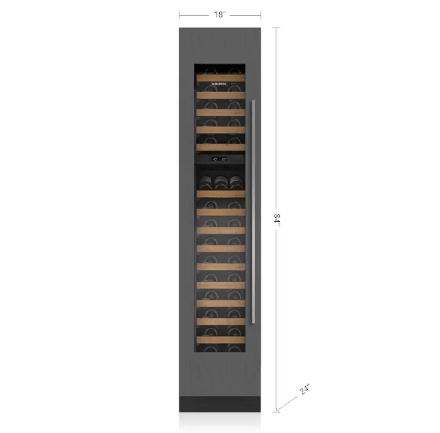 Sub-Zero DEC1850WAR 18" Designer Wine Storage - Panel Ready
