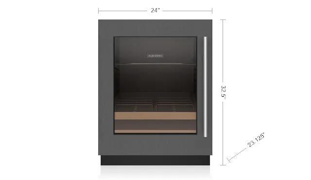 Sub-Zero DEU2450BGADAL 24" Designer Undercounter Ada Height Beverage Center - Panel Ready