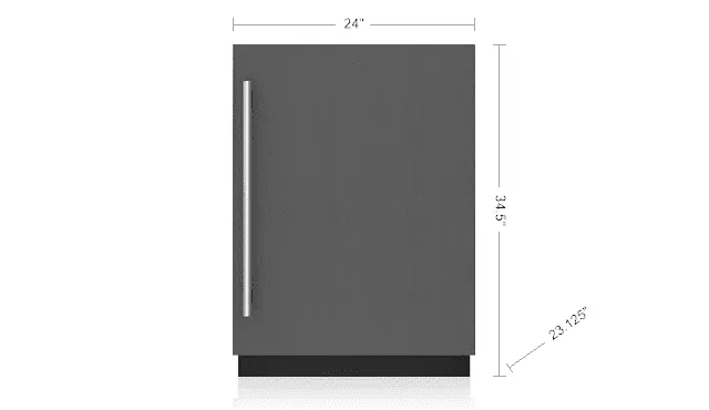 Sub-Zero DEU2450CIL 24" Designer Undercounter Refrigerator/Freezer With Ice Maker - Panel Ready
