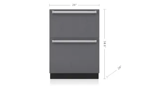 Sub-Zero ID24FI 24" Designer Freezer Drawers With Ice Maker - Panel Ready