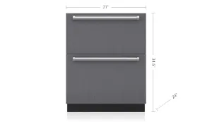 Sub-Zero ID27R 27" Designer Refrigerator Drawers - Panel Ready