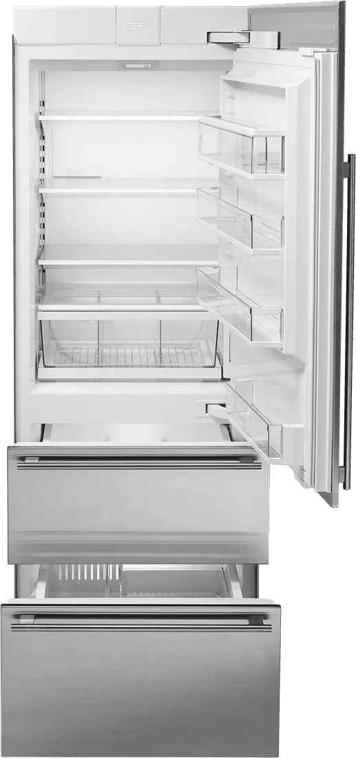 Sub-Zero IT30CIIDRH 30" Designer Over-And-Under Refrigerator/Freezer With Ice Maker And Internal Dispenser - Panel Ready