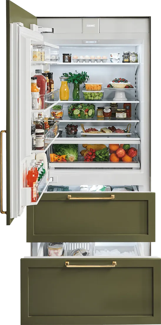 Sub-Zero IT36CIIDRH 36" Designer Over-And-Under Refrigerator/Freezer With Internal Dispenser And Ice Maker - Panel Ready