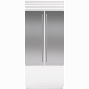Sub-Zero 9037594 Stainless Steel Flush Inset Door Panel With Tubular Handle