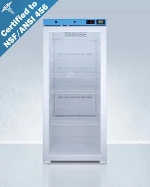 Summit ACR1012GNSF456LHD 24" Wide Upright Healthcare Refrigerator, Certified To Nsf/Ansi 456 Vaccine Storage Standard