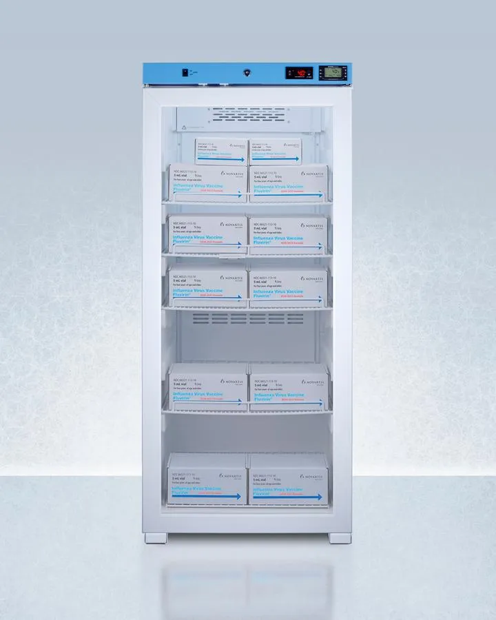 Summit ACR1012GNSF456LHD 24" Wide Upright Healthcare Refrigerator, Certified To Nsf/Ansi 456 Vaccine Storage Standard