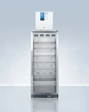 Summit ACR1151FS24LSTACKPRO Compact Manual Defrost Fs24Lpro All-Freezer Stacked With 11 Cu.Ft. Pharmaceutical Refrigerator Acr1151Pro, Both With Factory-Installed Probe Holes
