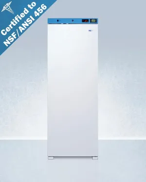 Summit ACR1321WNSF456LHD 24" Wide Upright Healthcare Refrigerator, Certified To Nsf/Ansi 456 Vaccine Storage Standard