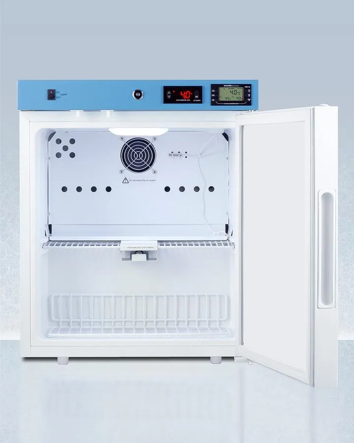Summit ACR161WNSF456 19" Wide Compact Healthcare Refrigerator, Certified To Nsf/Ansi 456 Vaccine Storage Standard