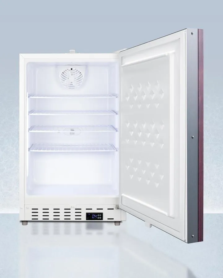 Summit ADA404REFIFLHD 20" Wide Built-In Healthcare All-Refrigerator, Ada Compliant (Panel Not Included)
